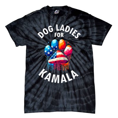 Dog Ladies For Kamala Childless Dog Ladies Tie-Dye T-Shirt