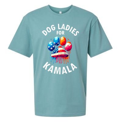 Dog Ladies For Kamala Childless Dog Ladies Sueded Cloud Jersey T-Shirt