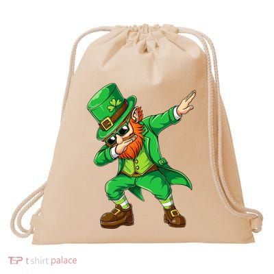 Dabbing Leprechaun Funny Gift St Patricks Day Drawstring Bag