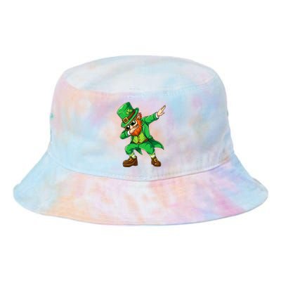 Dabbing Leprechaun Funny Gift St Patricks Day Tie Dye Newport Bucket Hat