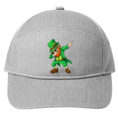 Dabbing Leprechaun Funny Gift St Patricks Day 7-Panel Snapback Hat