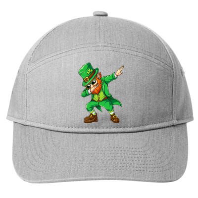 Dabbing Leprechaun Funny Gift St Patricks Day 7-Panel Snapback Hat