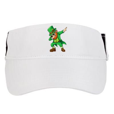 Dabbing Leprechaun Funny Gift St Patricks Day Adult Drive Performance Visor