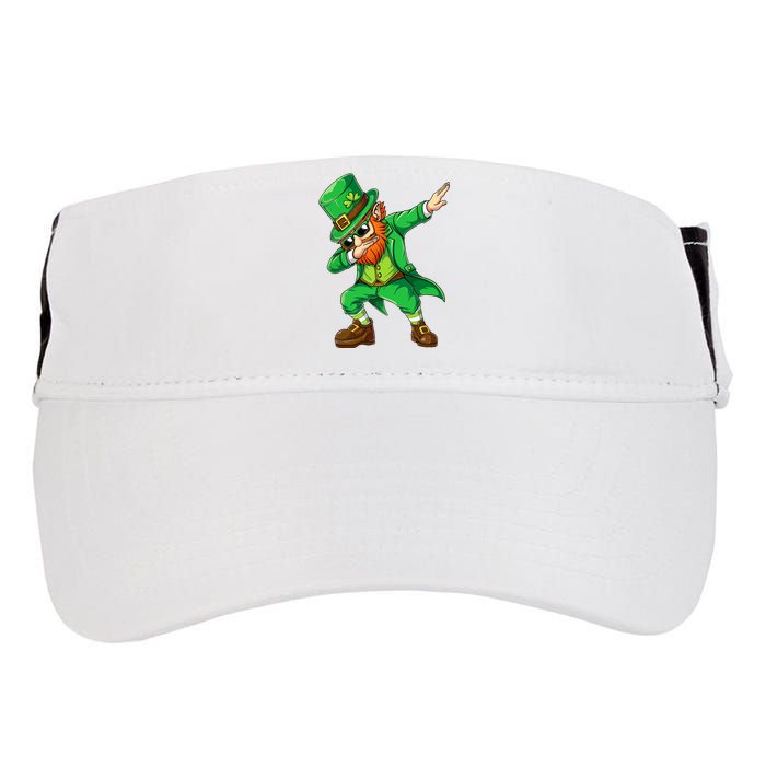 Dabbing Leprechaun Funny Gift St Patricks Day Adult Drive Performance Visor