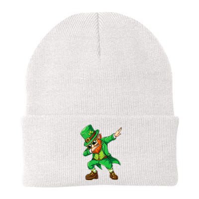 Dabbing Leprechaun Funny Gift St Patricks Day Knit Cap Winter Beanie