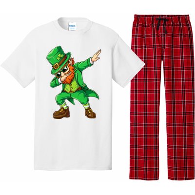 Dabbing Leprechaun Funny Gift St Patricks Day Pajama Set