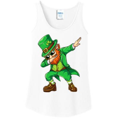 Dabbing Leprechaun Funny Gift St Patricks Day Ladies Essential Tank