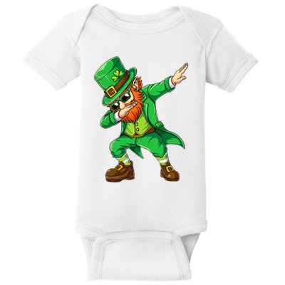Dabbing Leprechaun Funny Gift St Patricks Day Baby Bodysuit