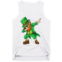 Dabbing Leprechaun Funny Gift St Patricks Day Tank Top