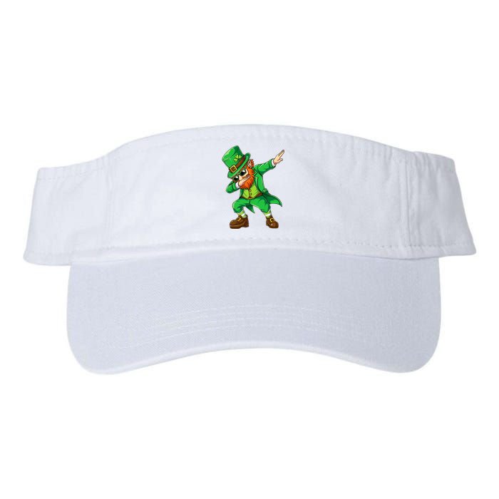 Dabbing Leprechaun Funny Gift St Patricks Day Valucap Bio-Washed Visor