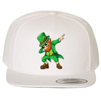 Dabbing Leprechaun Funny Gift St Patricks Day Wool Snapback Cap