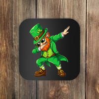 Dabbing Leprechaun Funny Gifts St Patricks Day Coaster