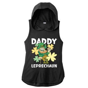 Daddy Leprechaun For St Patrick's Day Cool Gift Ladies PosiCharge Tri-Blend Wicking Draft Hoodie Tank