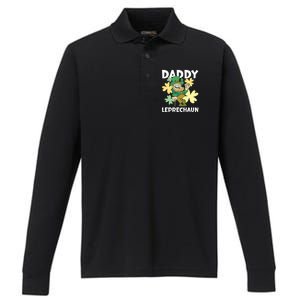 Daddy Leprechaun For St Patrick's Day Cool Gift Performance Long Sleeve Polo