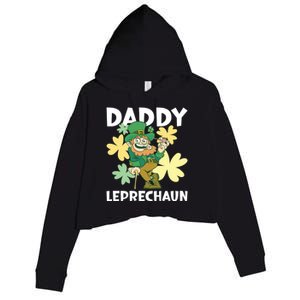 Daddy Leprechaun For St Patrick's Day Cool Gift Crop Fleece Hoodie