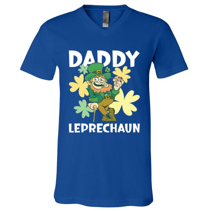 Daddy Leprechaun For St Patrick's Day Cool Gift V-Neck T-Shirt