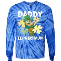 Daddy Leprechaun For St Patrick's Day Cool Gift Tie-Dye Long Sleeve Shirt