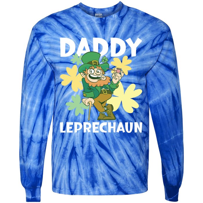 Daddy Leprechaun For St Patrick's Day Cool Gift Tie-Dye Long Sleeve Shirt