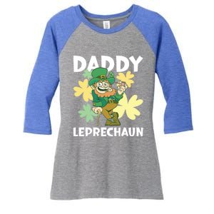 Daddy Leprechaun For St Patrick's Day Cool Gift Women's Tri-Blend 3/4-Sleeve Raglan Shirt