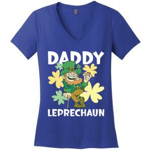 Daddy Leprechaun For St Patrick's Day Cool Gift Women's V-Neck T-Shirt