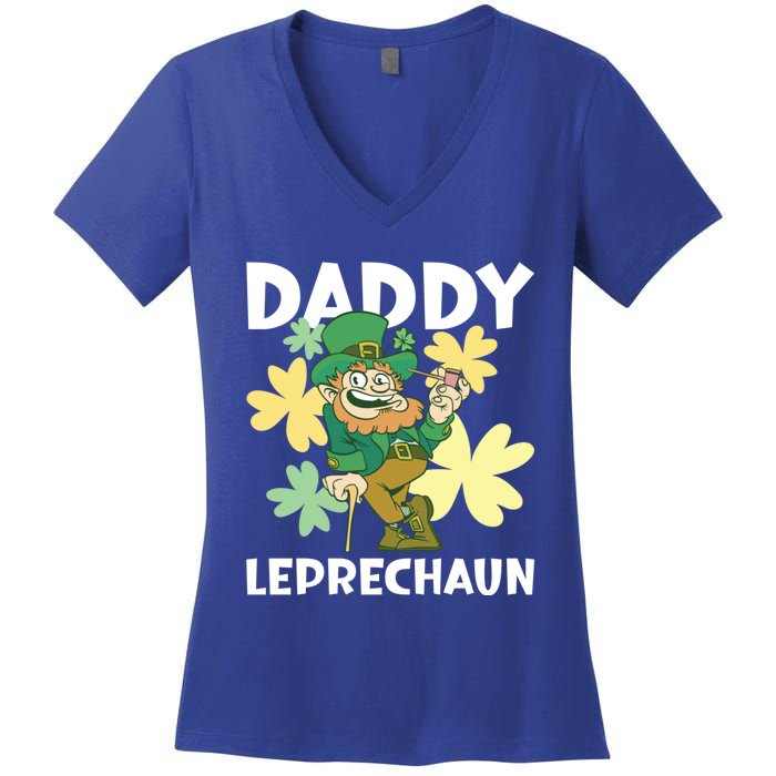 Daddy Leprechaun For St Patrick's Day Cool Gift Women's V-Neck T-Shirt