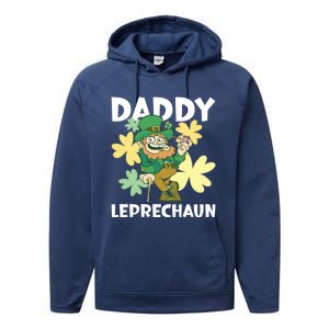 Daddy Leprechaun For St Patrick's Day Cool Gift Performance Fleece Hoodie