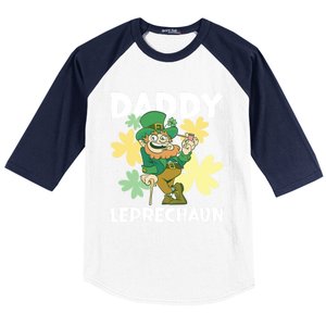 Daddy Leprechaun For St Patrick's Day Cool Gift Baseball Sleeve Shirt