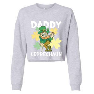 Daddy Leprechaun For St Patrick's Day Cool Gift Cropped Pullover Crew