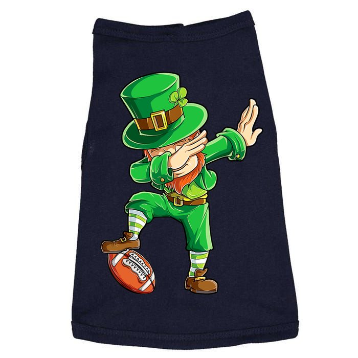 Dabbing Leprechaun Football St Patricks Day Sports Doggie Tank