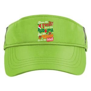 Dance Like Frosty Shine Like Rudolph Love Like Jesus Xmas Adult Drive Performance Visor