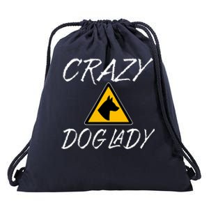 Dog Lover Funny Crazy Dog Lady Drawstring Bag