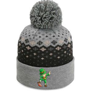 Dabbing Leprechaun Football St Patricks Day Sports Gift The Baniff Cuffed Pom Beanie