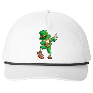 Dabbing Leprechaun Football St Patricks Day Sports Gift Snapback Five-Panel Rope Hat