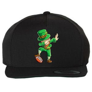 Dabbing Leprechaun Football St Patricks Day Sports Gift Wool Snapback Cap