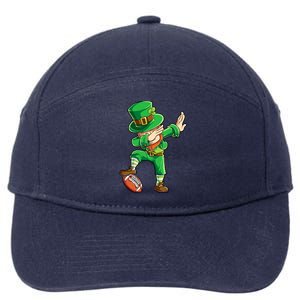 Dabbing Leprechaun Football St Patricks Day Sports Gift 7-Panel Snapback Hat