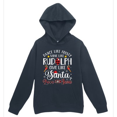 Dance Like Frosty Shine Like Rudolph Love Like Jesus Xmas Urban Pullover Hoodie