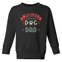 Dog Lover Fathers Day Paw Love Bark Puppy Breeder Toddler Sweatshirt