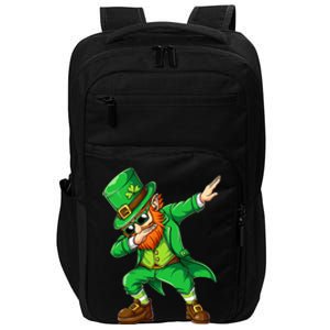 Dabbing Leprechaun Funny Gifts St Patricks Day Impact Tech Backpack