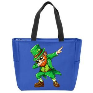 Dabbing Leprechaun Funny Gifts St Patricks Day Zip Tote Bag