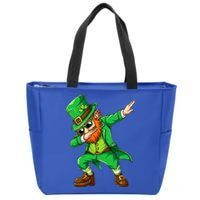 Dabbing Leprechaun Funny Gifts St Patricks Day Zip Tote Bag