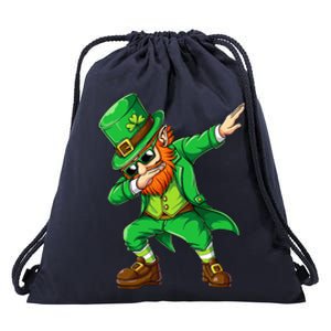 Dabbing Leprechaun Funny Gifts St Patricks Day Drawstring Bag