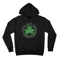 Distressed Let's Get Shamrocked Irish St Patrick Tall Hoodie