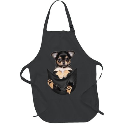 Dog Lovers Gifts Chihuahua In Pocket Funny Dog Face Apron