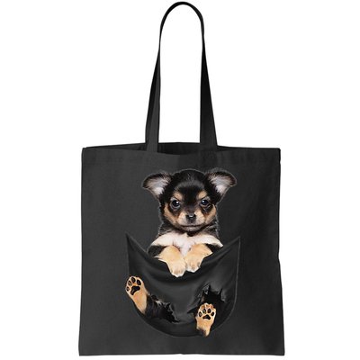 Dog Lovers Gifts Chihuahua In Pocket Funny Dog Face Bag
