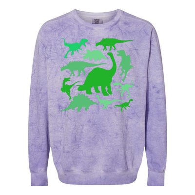 Dinosaur Lover Gift Colorblast Crewneck Sweatshirt