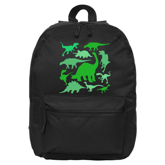 Dinosaur Lover Gift 16 in Basic Backpack