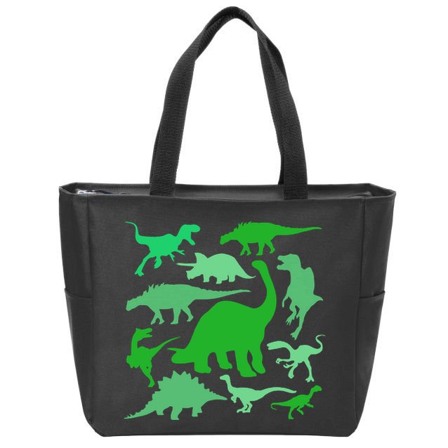 Dinosaur Lover Gift Zip Tote Bag