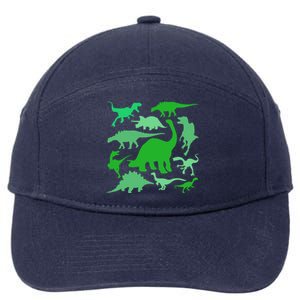 Dinosaur Lover Gift 7-Panel Snapback Hat