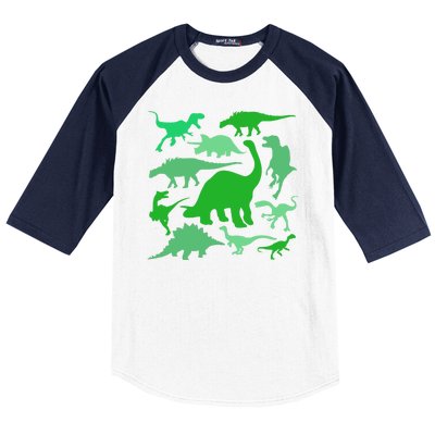 Dinosaur Lover Gift Baseball Sleeve Shirt