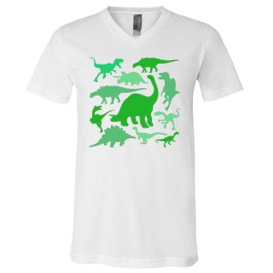 Dinosaur Lover Gift V-Neck T-Shirt